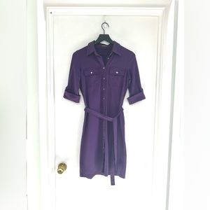 J. McLaughlin Catalina Cloth Shirtdress, Amethyst